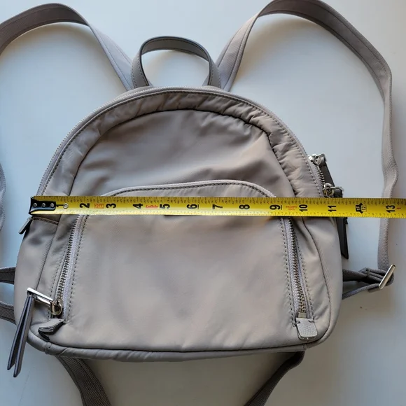 Kate Spade Light Gray Backpack Kate Spade Leather Backpack Light Blue with Gold Hardware main image 4